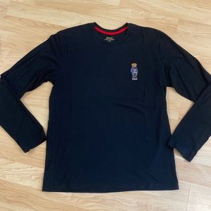 Polo bear men long sleeve usa shirt